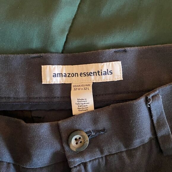 Amazon Essentials Slim Fit Black Men's Pants Size 32 x 32 - Picture 4 of 6